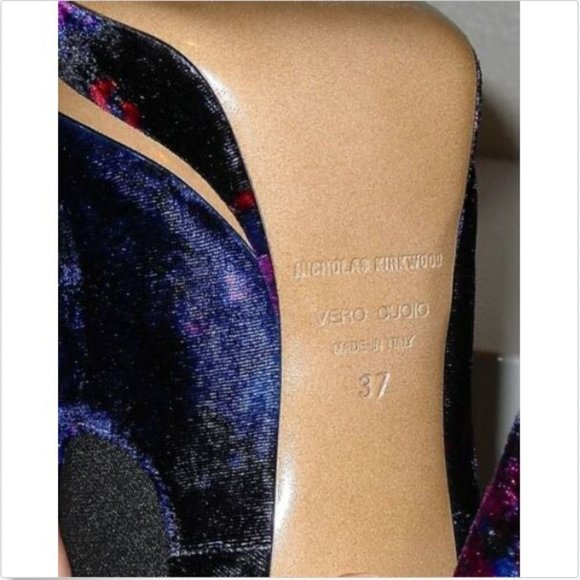 Nicholas Kirkwood Erdem Velvet Ankle Boots 37 - Picture 9 of 9